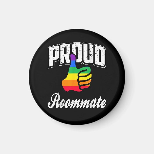Mitbewohner Gay Pride Magnet (Vorne)