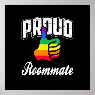 Mitbewohner Gay Pride Poster