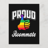 Mitbewohner Gay Pride Postkarte (Vorderseite)