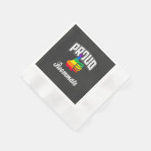 Mitbewohner Gay Pride Serviette (Ecke)