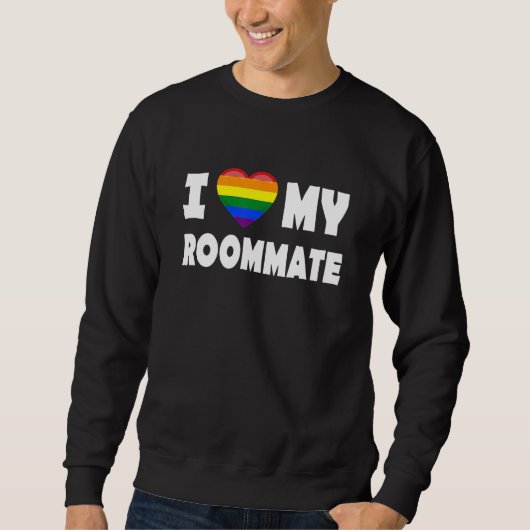 Mitbewohner Ich liebe meinen LGBT oder schwulen Mi Sweatshirt (Vorderseite)