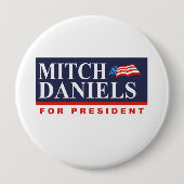 MITCH DANIELS FÜR PRÄSIDENT (Banner) Button (Vorderseite)