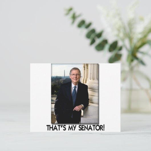 Mitch McConnell, der ist mein Senator! Postkarte (Stehend Vorderseite)