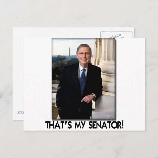 Mitch McConnell, der ist mein Senator! Postkarte (Vorne/Hinten)