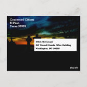 Mitch McConnell Grim Sensenmann Postkarte (Rückseite)