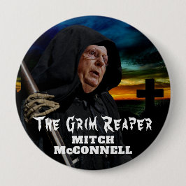 Mitch McConnell grimmiger Sensenmann Button