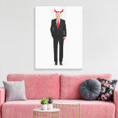 Mitch McConnell ist böse gestresste Canvas Print Leinwanddruck (Insitu (Wohnzimmer))