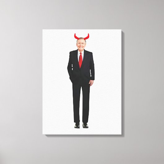 Mitch McConnell ist böse gestresste Canvas Print Leinwanddruck (Vorderseite)