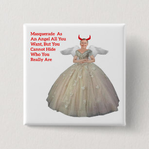 Mitch McConnell Masquerades Button