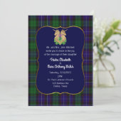 Mitchell Clan Scottish Symbols Wedding Einladung (Stehend Vorderseite)