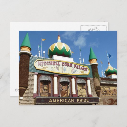 Mitchell Corn Palace Postkarte (Vorne/Hinten)