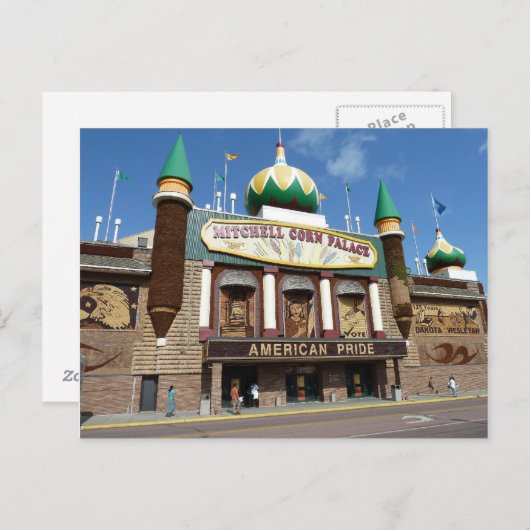 Mitchell Corn Palace Postkarte (Vorne/Hinten)