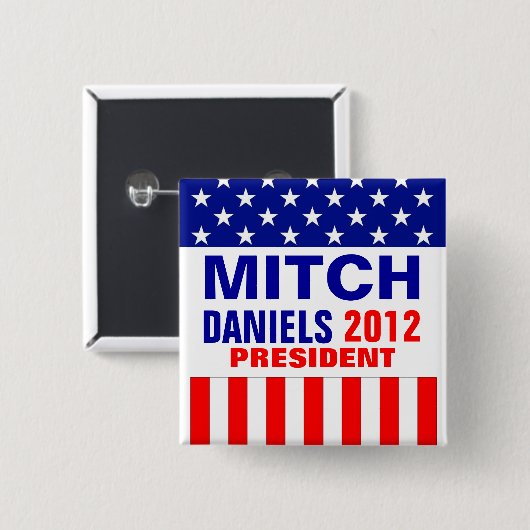 Mitchell Daniels 2012 Button (Vorne & Hinten)