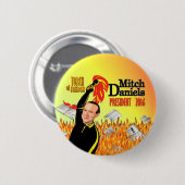 Mitchell Daniels für Präsidenten 2016 Button (Vorne & Hinten)