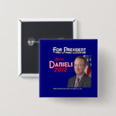 Mitchell Daniels für Präsidenten Button (Vorne & Hinten)