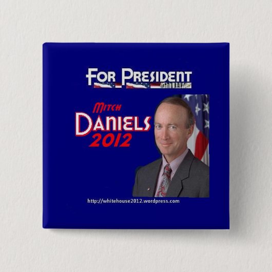 Mitchell Daniels für Präsidenten Button (Vorderseite)