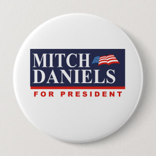 MITCHELL DANIELS FÜR PRÄSIDENTEN (Fahne) Button