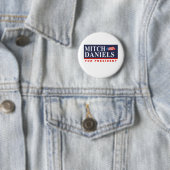MITCHELL DANIELS FÜR PRÄSIDENTEN (Fahne) Button (Beispiel)