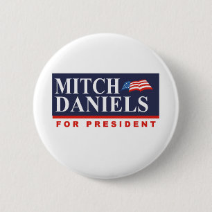 MITCHELL DANIELS FÜR PRÄSIDENTEN (Fahne) Button