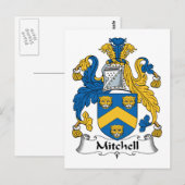 Mitchell Familienwappen Postkarte (Vorne/Hinten)