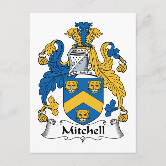 Mitchell Familienwappen Postkarte (Vorderseite)