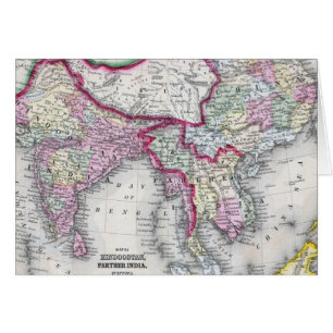 Mitchell Karte Indien, Tibet, China u. Se Asien
