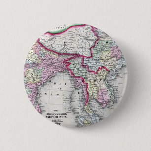 Mitchell Karte Indien, Tibet, China u. Se Asien Button