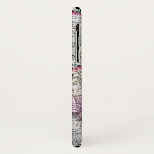 Mitchell Karte | Indien, Tibet, China u. Se Asien Case-Mate iPhone Hülle (Hinten/Links)