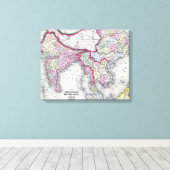 Mitchell Map | Indien, Tibet, China & SE Asien Leinwanddruck (Insitu (Holzboden))