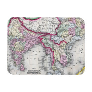 Mitchell Map   Indien, Tibet, China & SE Asien Magnet