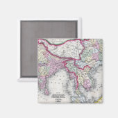 Mitchell Map | Indien, Tibet, China & SE Asien Magnet (Vorderseite/Rückseite)
