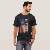 Mitchell Nachname Shirt Mitchell Name American Fl (Vorne ganz)