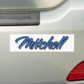 Mitchell Name blue Aufkleber Sticker Autoaufkleber (Auf Auto)