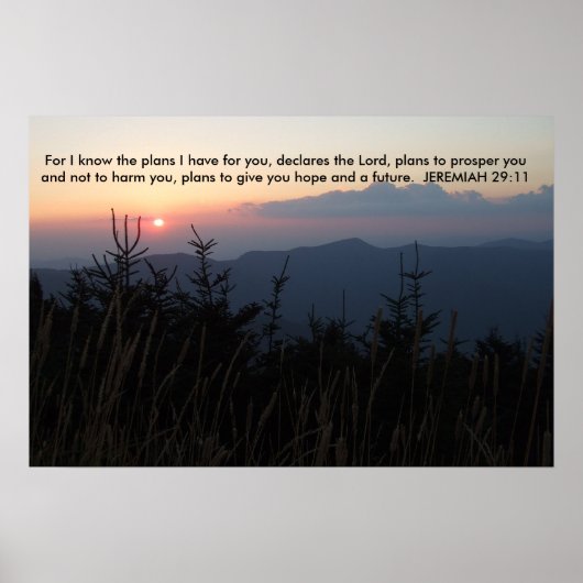 Mitchell North Carolina - Jeremiah 29:11 Poster (Vorne)