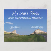 Mitchell Pass, Scotts Bluff National Monument, NE Postkarte (Vorderseite)