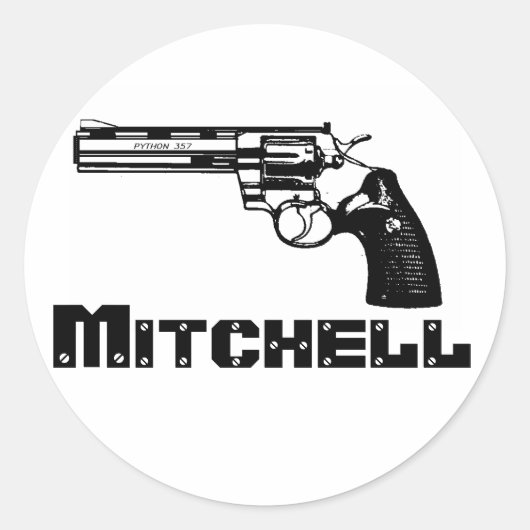 Mitchell! Runder Aufkleber (Vorderseite)