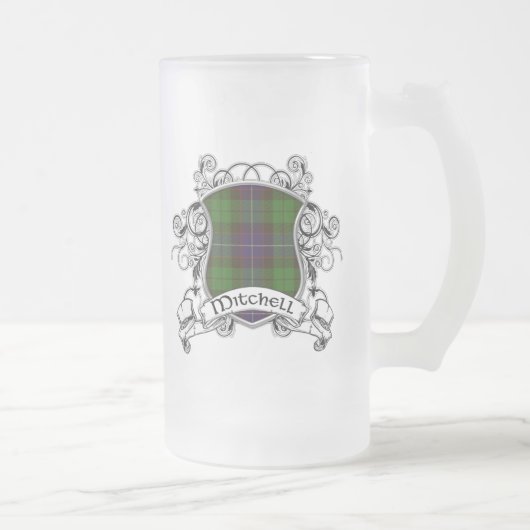 Mitchell Tartan-Schild Mattglas Bierglas (Rechts)