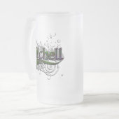 Mitchell Tartan-Schmutz Mattglas Bierglas (Vorderseite Links)