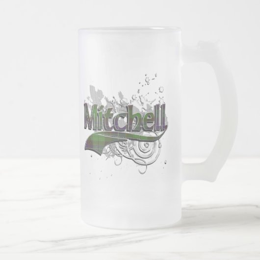 Mitchell Tartan-Schmutz Mattglas Bierglas (Rechts)