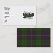 Mitchell Tartan-Schmutz Visitenkarte (Vorne/Hinten)