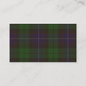 Mitchell Tartan-Schmutz Visitenkarte (Rückseite)
