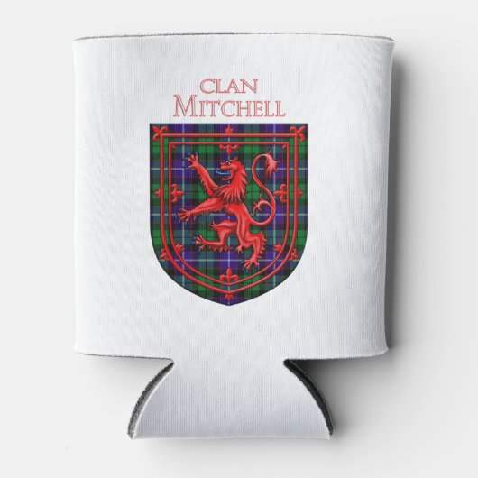 Mitchell Tartan Scottish Plaid Lion Rampant Dosenkühler (Vorderseite)