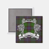Mitchell Tartan Shield Magnet (Vorderseite/Rückseite)