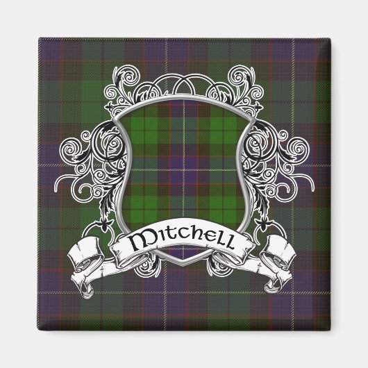 Mitchell Tartan Shield Magnet (Vorne)