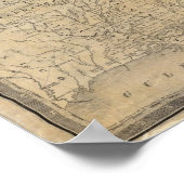 Mitchells Karte der Vereinigten Staaten Poster (Ecke)