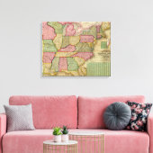 Mitchell's National Map of the American Republic Leinwanddruck (Insitu (Wohnzimmer))