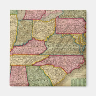Mitchell's National Map of the American Republic Magnet