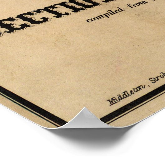 Mitchell's Sectional Map of Kansas (1859) Poster (Ecke)