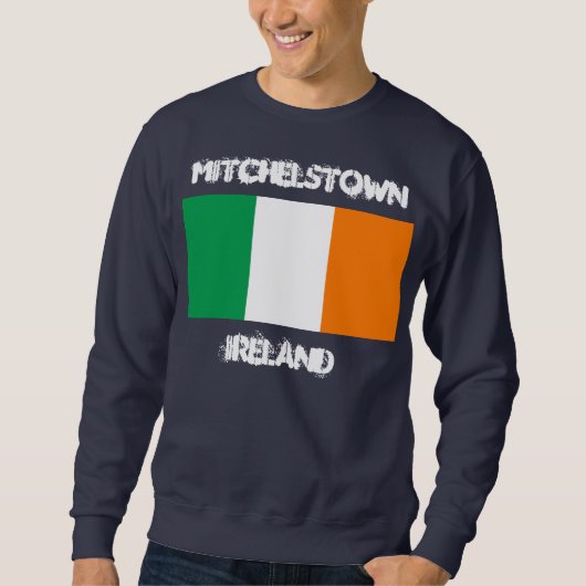 Mitchelstown, Irland mit irischer Flagge Sweatshirt (Vorderseite)