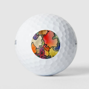"Mite and Tite" Abstrakte Custom Wilson Golf Balls Golfball